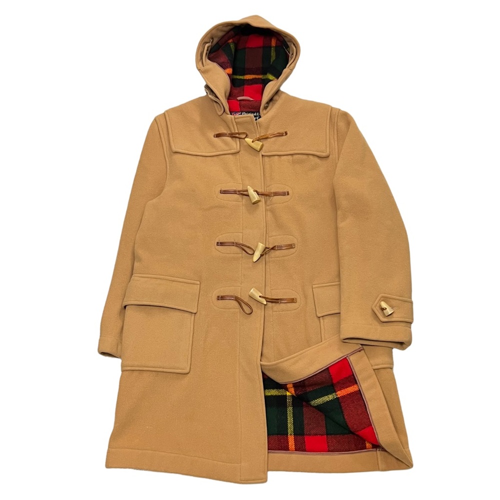 Vintage Made in England Plaid Lined Authentic Trench Coat